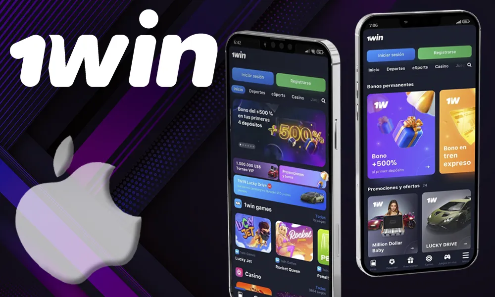 Instrucciones de descarga 1win App para iOS